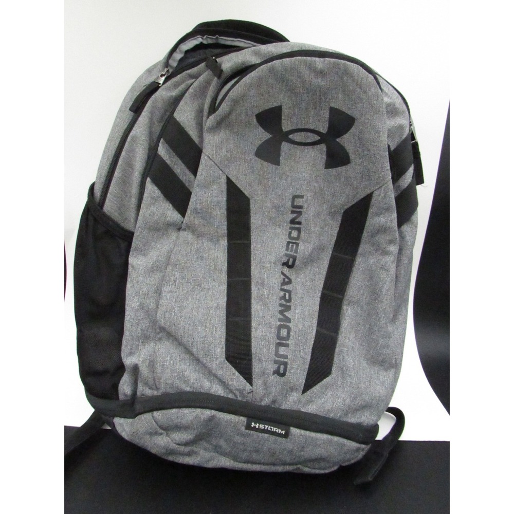 Under Armour UA Storm Backpack Grey Black Padded Laptop Compartment School